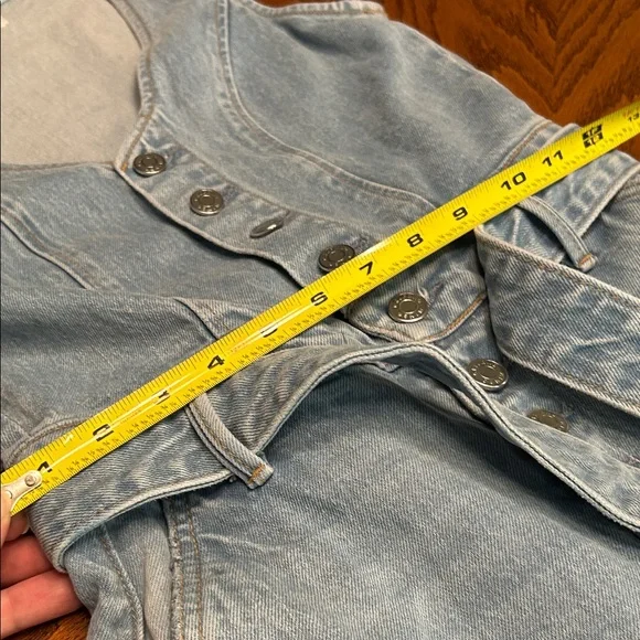 GRLFRND Amaya Belted Jumpsuit “Someone New” Light Wash Denim. Size XS - Picture 14 of 15